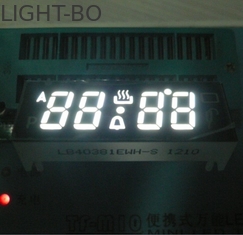 DIP /SMD Pin Custom LED Display , Common Cathode 7 Segment Display Pure White