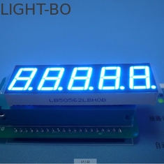 Ultra Blue 5 Digit 7 Segment Display Eco Friendly Custom 100 mcd 0.56&quot;