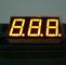 Triple Digit 7 Segment LED Display Yellow Color For Electric Oven / Microwave