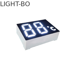 2 Digit 7 Segment LED Display Ultra Bright White LED Color 120-140mcd Luminous Intensity