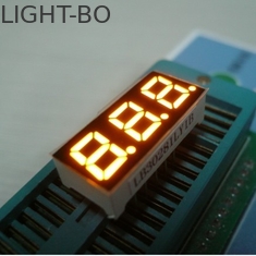 Three Digit Mini 7 Segment LED Display Multiplexing For Indicator Yellow