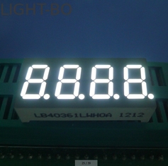 RoHS Four Digit 7 Segment  Common Cathode Led Display White 0.36 Inch