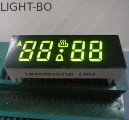 OEM Low Power 7 Segment Display Green Color , 0.38 Inch Common Anode 7 Segment Display