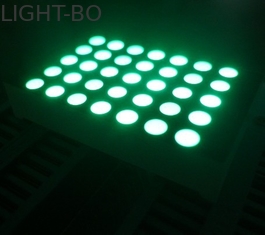 White/Red/Blue/Green Round 5 X 7 LED Matrix Display For Advertising