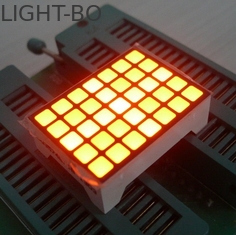 Yellow 14 Pins Square LED Matrix Screen , 5x7 LED Matrix Waterproof