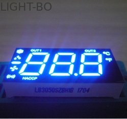 Blue Color Custom LED Display , Triple  Digit 7 Segment LED Display For Refrigerator