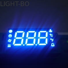 Custom 7 Segment LED Display For Temperature Humidity Defrost Compressor Fan Status Indicator