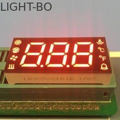 SGS Custom LED Display , Multi color 7 Segment Display for temperature humidity defrost