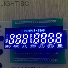 7 Digit 7 Segment LED Display Custom Ultra Blue For Temperature Control