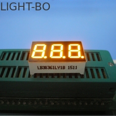 Wide Viewing Angle Triple Digit Seven Segment LED Display For Electric Oven / Microwave