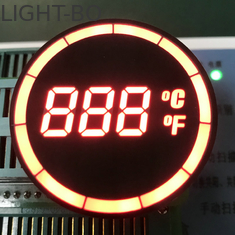 Round Shape Common Cathode 7 Segment Display Easy Assembly For Temperature Controller