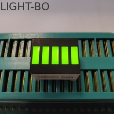 5 Segment 574nm Common Cathode LED Light Bar For Battery Display