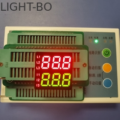 Double Row 8.6mm Height 7 Segment LED Display Two Color 3 Digit