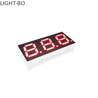 Ultra Bright Red 3 Digit 7 Segment LED Display 0.28inch Common Cathode For Small Home Appliance