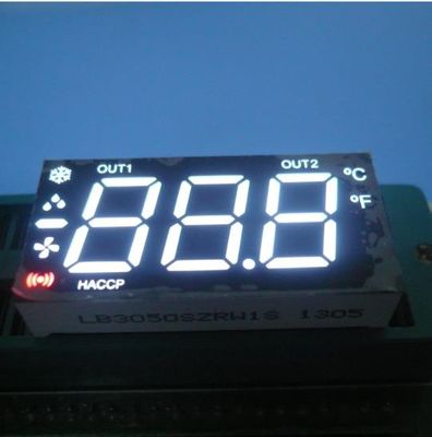 Good price Multiplexed Triple Digit Seven Segment LED Display Ultra White For Heating / Cooling Control online