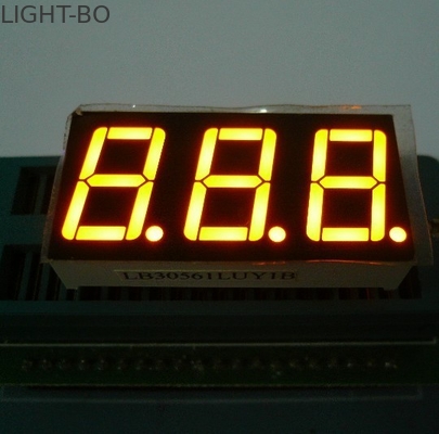 Good price Triple Digit 7 Segment LED Display Yellow Color For Electric Oven / Microwave online