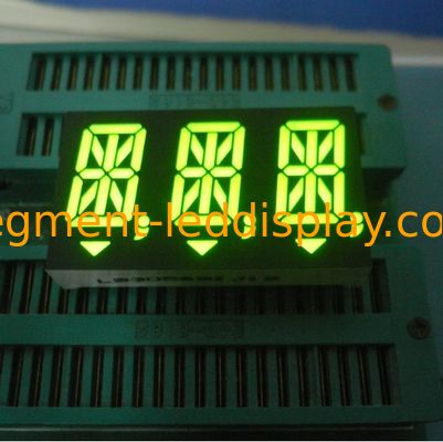 Good price Green Alphanumeric Triple-Digit  14 Segment LED Display  For Instrument Panel 14.2mm online