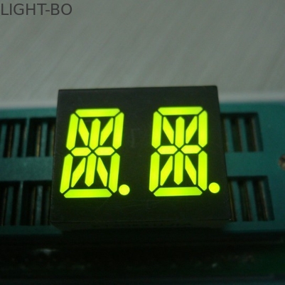 Good price 0 .54 Inch Common Anode 14 Segment Led Display 2 Digit Super Bright Green online