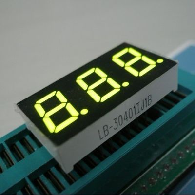 Good price Yellow Green Triple Digit 7 Segment LED Display with 0.4 inch Digit Height and 100,000 Hours Lifespan for Wide Temperature Range Applications online