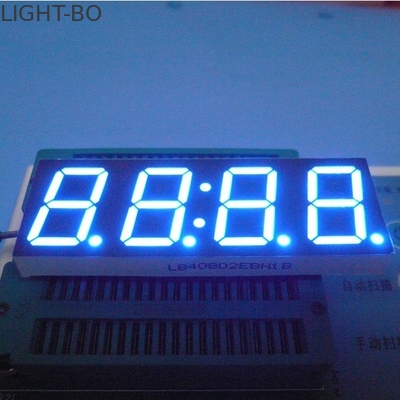 Good price 0.8 Inch 4 Digit Seven Segment Led Display Ultra Bright Blue Stable Performance online