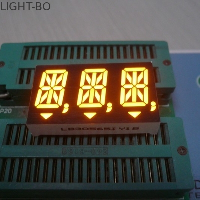 Good price Anode Ultra Amber 14 Segment Alphanumeric Display 14.2mm Cathode Polarity online