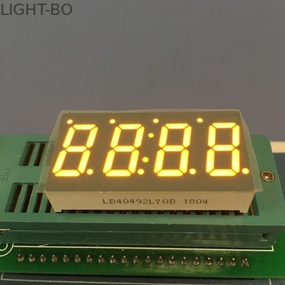 Good price 0.49 lnch 4 Digit 7 Segment Led Display Amber Color For Temperature Indicator online