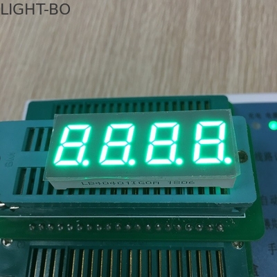 Good price Pure Green 7 Segment LED Display 0.4 Inch 4 Digit High Luminous Intensity online