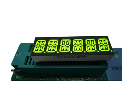 Good price Custom super green 0.39inch 6 digit 14 segment led display for instrument panel online