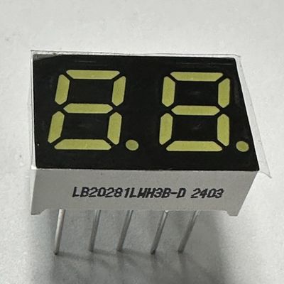 Good price Super Bright White 2 Digit 7mm 7 Segment LED Display Common Cathode for Home Appliances online