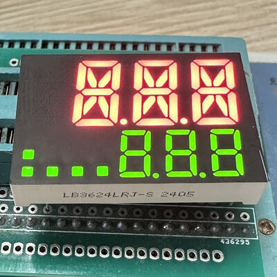 Good price Customized Red /Green Dual Line 3 Digit 7 Segment LED Display Common Cathode for Temperature Controller online