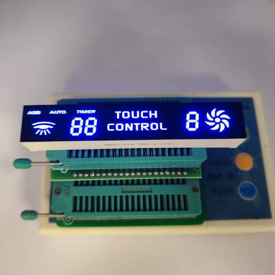 Good price Custom Blue 7 Segment LED Display Touch Button for Temperature Control online
