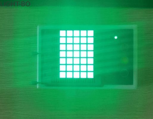 Good price Pure Green 200mcd 5x7 Dot Matrix LED Display Transparent Glue online