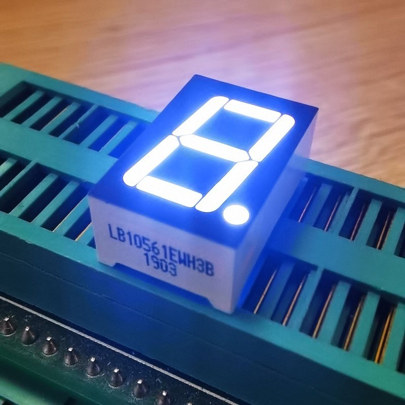 Single Digit 7 Segment LED Display White Common Anode for Digital Indicator