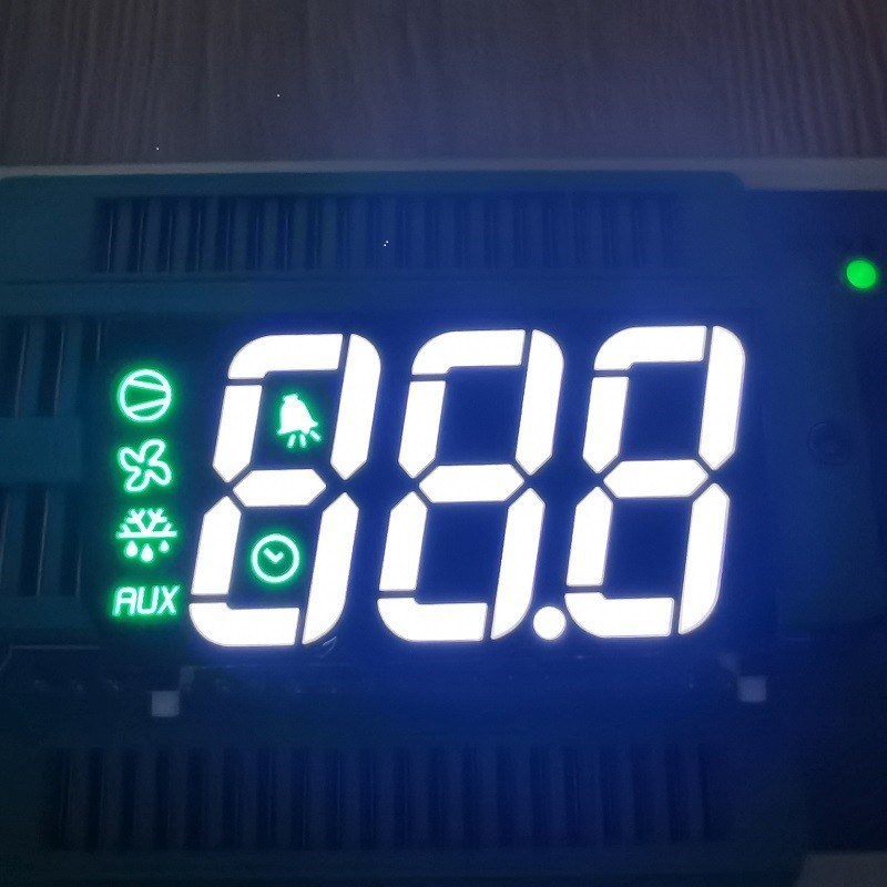 Pure Displays Triple Digit 7 Segment LED Display for Refrigerators