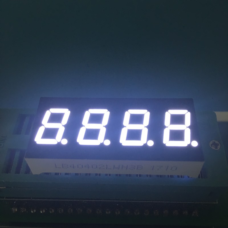 Ultra Bright White 4 Digit 0.4inch 7 Common Cathode Segment LED Display ...