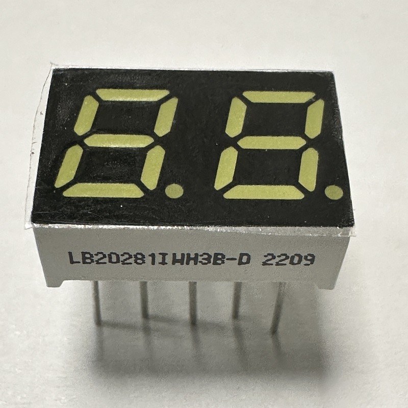 2 Digit7 Segment LED Display Super Bright White Common Anode for Home ...