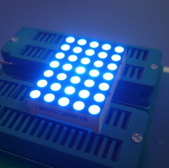 Pure White 5 x 7 Dot Matrix LED Display Board , Scrolling LED Display ...