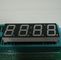 Red Yellow 4 Digit 7 Segment LED Display  For Timer Clock 500mm