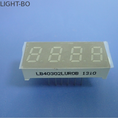 Ultra Red 0.30&quot;4 Digit   7 Segment Led Display  For Temperature / Humidity Indicator Common Cathode