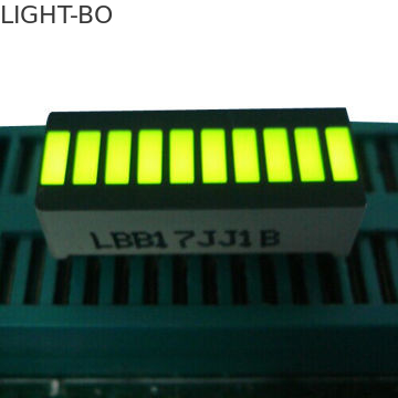 Yellow 10 LED Light Bar , Big 10 Segment Led Display 25.4 x 10.1 x 7.9mm