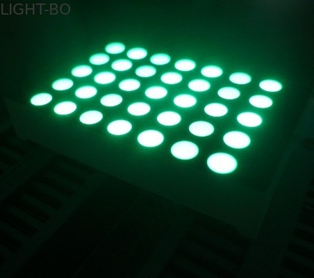 White/Red/Blue/Green Round 5 X 7 LED Matrix Display For Advertising