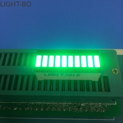 Pure Green 10 LED Light Bar 120MCD - 140MCD Luminous Intensity