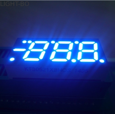 Custom  ultra blue common anode Seven Segment Led Display Apply To Digital Temperature Controller