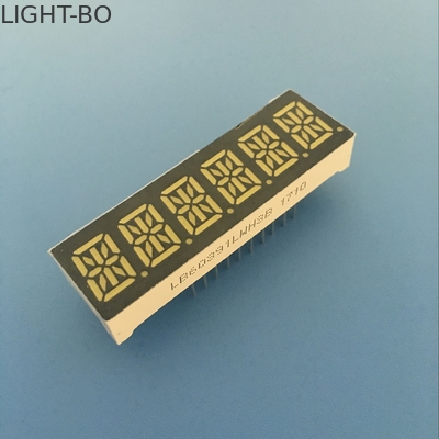 Six Digit 14 Segment LED Display 80-100mcd/ Dice Luminous Intensity Easy Mounting