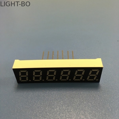 0.3&quot; 6 Digit 7 Segment Led Display Small Size Super Red Common Cathode Polarity