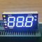 Multicolour  Triple  Digit 7 Segment LED Display For Refrigerator with 90 degree pin bending