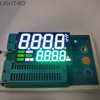 18mm Height 7 Segment LED Display 80mW Dual Line 4 Digits For Instrument Panel