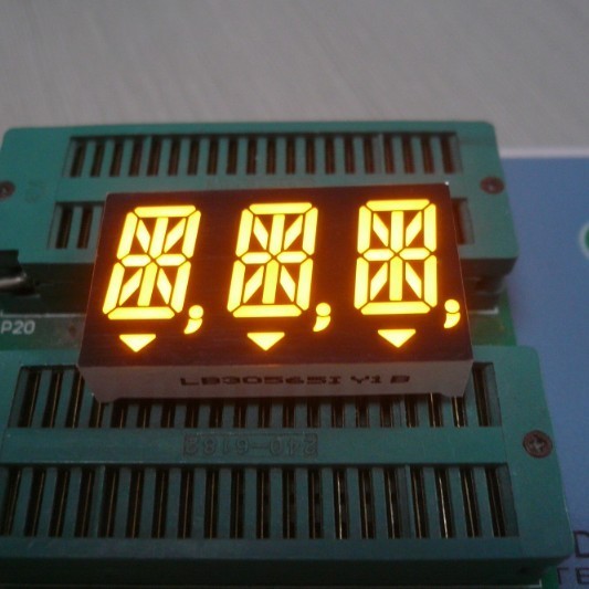 Ultra Red Triple Digit 14 Segment Led Display For Medical Instrument ...