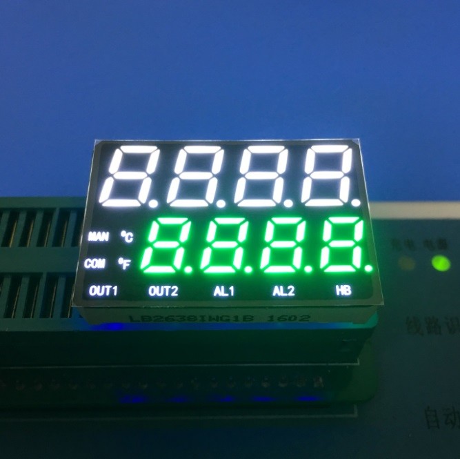 Emitting Ultra White 8 Digits 7 Segment LED Display For Temperature ...
