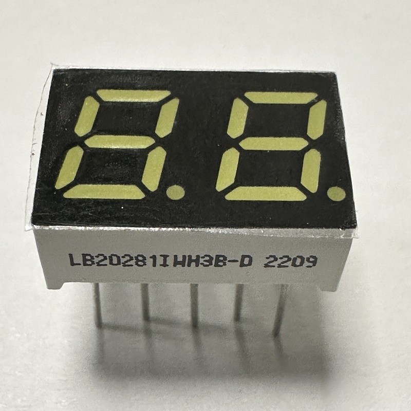 2 Digit7 Segment LED Display Super Bright White Common Anode for Home ...